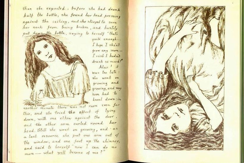 Страницы из первой рукописи Льюиса Кэрролла «Приключения Алисы под землёй»
